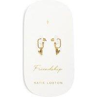 Katie Loxton Friendship - Heart Earrings - Gold Coated - 1.3Cm X 0.1Cm X 0.9Cm