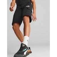 Puma Mens Essentials Cargo Shorts 10" Tr - Black