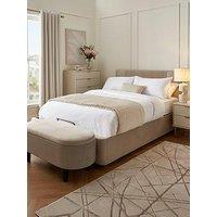 Very Home Serenity End Lift Up Storage Ottoman Bed With Mattress Options (Buy & Save!) - Bed Frame With Microquilt Mattress