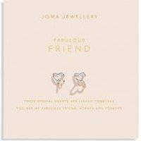 Joma Jewellery Forever Yours Fabulous Friend Earrings In Silver And Rose Gold Plating