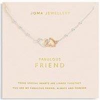 Joma Jewellery Forever Yours Fabulous Friend Necklace In Silver And Rose Gold Plating