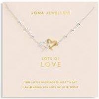 Joma Jewellery Forever Yours Lots Of Love Necklace In Silver And Gold Plating