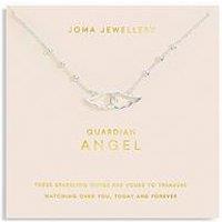 Joma Jewellery Forever Yours Guardian Angel Necklace In Silver Plating