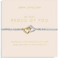 Joma Jewellery Forever Yours So Very Proud Of You Bracelet In Silver And Gold Plating