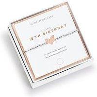 Joma Jewellery Beautifully Boxed A Little Happy 18Th Birthday Bracelet In Silver And Rose Gold Plating