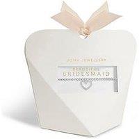 Joma Jewellery Bridal From The Heart Gift Box Bridesmaid Bracelet In Silver Plating