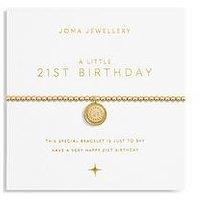 Joma Jewellery A Little 21St Birthday Bracelet In Gold Plating