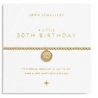 Joma Jewellery A Little 30Th Birthday Bracelet In Gold Plating