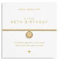 Joma Jewellery A Little 40Th Birthday Bracelet In Gold Plating