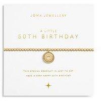 Joma Jewellery A Little 50Th Birthday Bracelet In Gold Plating