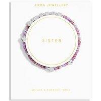 Joma Jewellery Happy Little Moments Sister Bracelet In Silver Plating