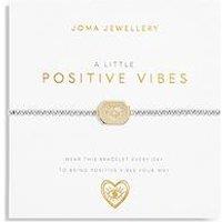 Joma Jewellery A Little Positive Vibes Bracelet In Silver And Gold Plating