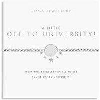 Joma Jewellery A Little Off To University Bracelet In Silver Plating