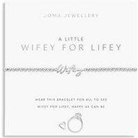 Joma Jewellery A Little Wifey For Lifey Bracelet In Silver Plating