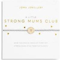 Joma Jewellery A Little Strong Mums Club Bracelet In Silver And Gold Plating