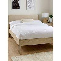 Very Home Marcel Bed Frame With Mattress Options (Buy & Save!) - Light Oak - Bed Frame With Memory Mattress