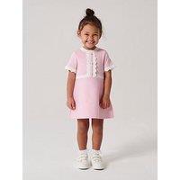 River Island Mini Mini Girls Taped Knit Dress - Pink