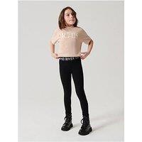 River Island Older Girl Waistband Leggings - Black