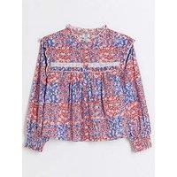 River Island Girls Floral Lace Blouse - Multi
