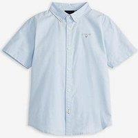 Barbour Boys Camford Tailored Fit Short Sleeve Shirt - Sky