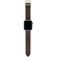 Ted Baker Brown Engraved Leather Strap For Apple Watch (42/44Mm)