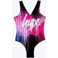 Hype Girls Multi Pink Drips Swimsuit