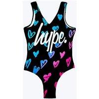 Hype Girls Multi Scribble Hearts Swimsuit