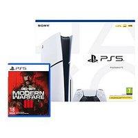 Playstation 5 Disc Console (Model Group - Slim) & Call Of Duty Modern Warfare Iii - + Additional Dualsense Wireless Controller White