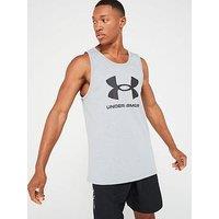 Under Armour Men'S Training Sportstyle Logo Tank - Grey/Black