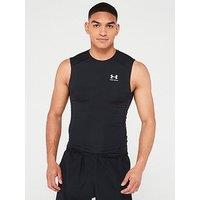 Under Armour Men'S Training Heat Gear Compression Top - Black/White