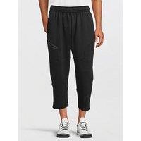 Under Armour Mens Unstoppable Fleece Baggy Crop Pants - Black