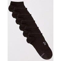 Under Armour 6 Pack Of Men'S Essential No Show Socks - Black/Grey
