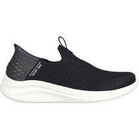 Skechers Wide Fit Ultra Flex 3.0 Smooth Step Slip Ins - Black