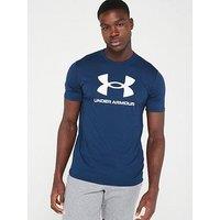 Under Armour Men'S Training Sportstyle Logo T-Shirt - Navy/White