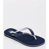 Polo Ralph Lauren Bolt Flip Flops - Navy/White