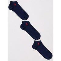 Polo Ralph Lauren 3 Pack Small Logo Trainer Socks - Navy