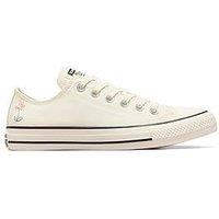 Converse Womens Little Florals Ox Trainers - Off White