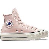 Converse Womens Lift City Kicks High Tops Trainers - Pink