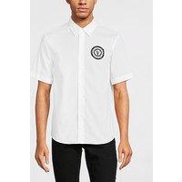 Versace Jeans Couture V Emblem Short Sleeve Shirt - White