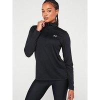 Under Armour Women'S Training Tech 1/2 Zip Top - Black/White