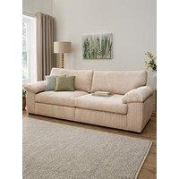 Very Home Amalfi Standard 4 Seater Fabric Sofa - Cream - Fsc Certified