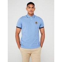 Hackett Heritage Logo Polo Shirt - Blue