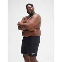 Speedo Mens Plus Size Essential 16" Watershort - Black