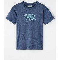 Columbia Youth Boys Mount Echo Short Sleeve Graphic Shirt - Navy