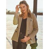 Sosandar Utility Blazer - Khaki