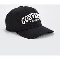 Converse Mens Graphic Tipoff Baseball Cap - Black