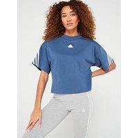 Adidas Sportswear Women'S Future Icons 3 Stripe T-Shirt - Navy