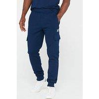 Adidas Originals Men'S Essential Trefoil Cargo Pants - Navy