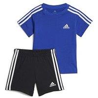 Adidas Sportswear Infant Essentials Youth/Baby T-Shirt And Shorts Set - Blue