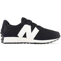 New Balance Junior Unisex 327 Trainers - Black/White